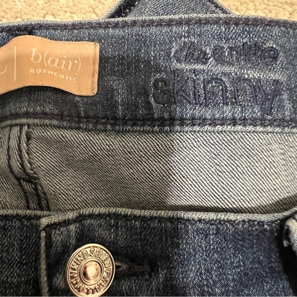 7 For All Mankind Blair Skinny Ankle Jean Pant Size 31 - Picture 8 of 9